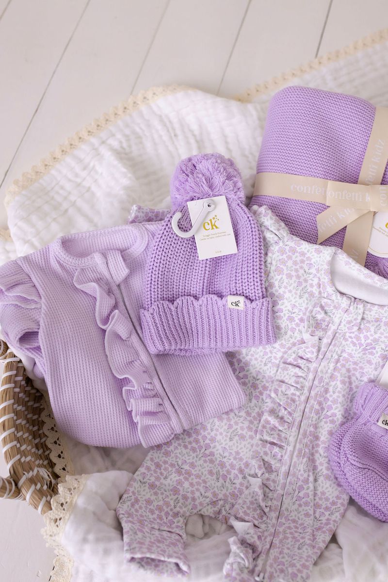 Baby Knit Beanie | Lilac