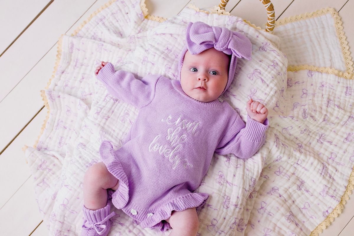 "Isn't She Lovely" Knit Romper | Lilac
