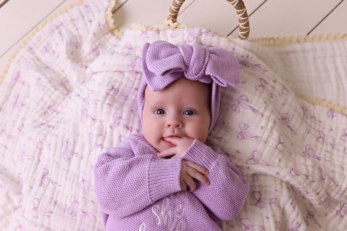 "Isn't She Lovely" Knit Romper | Lilac