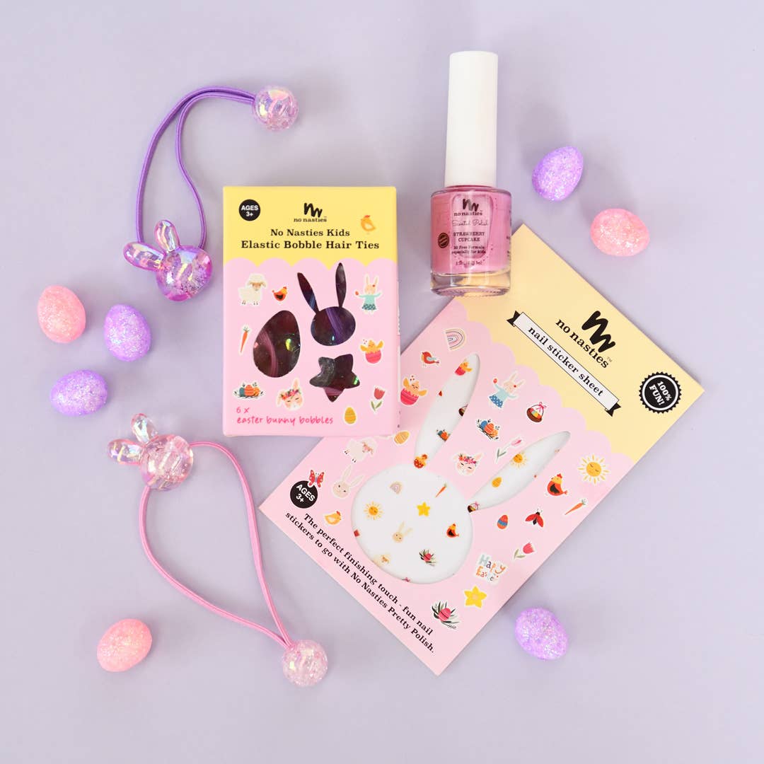 no nasties kids - Easter Bunny Bobbles Elastics Set