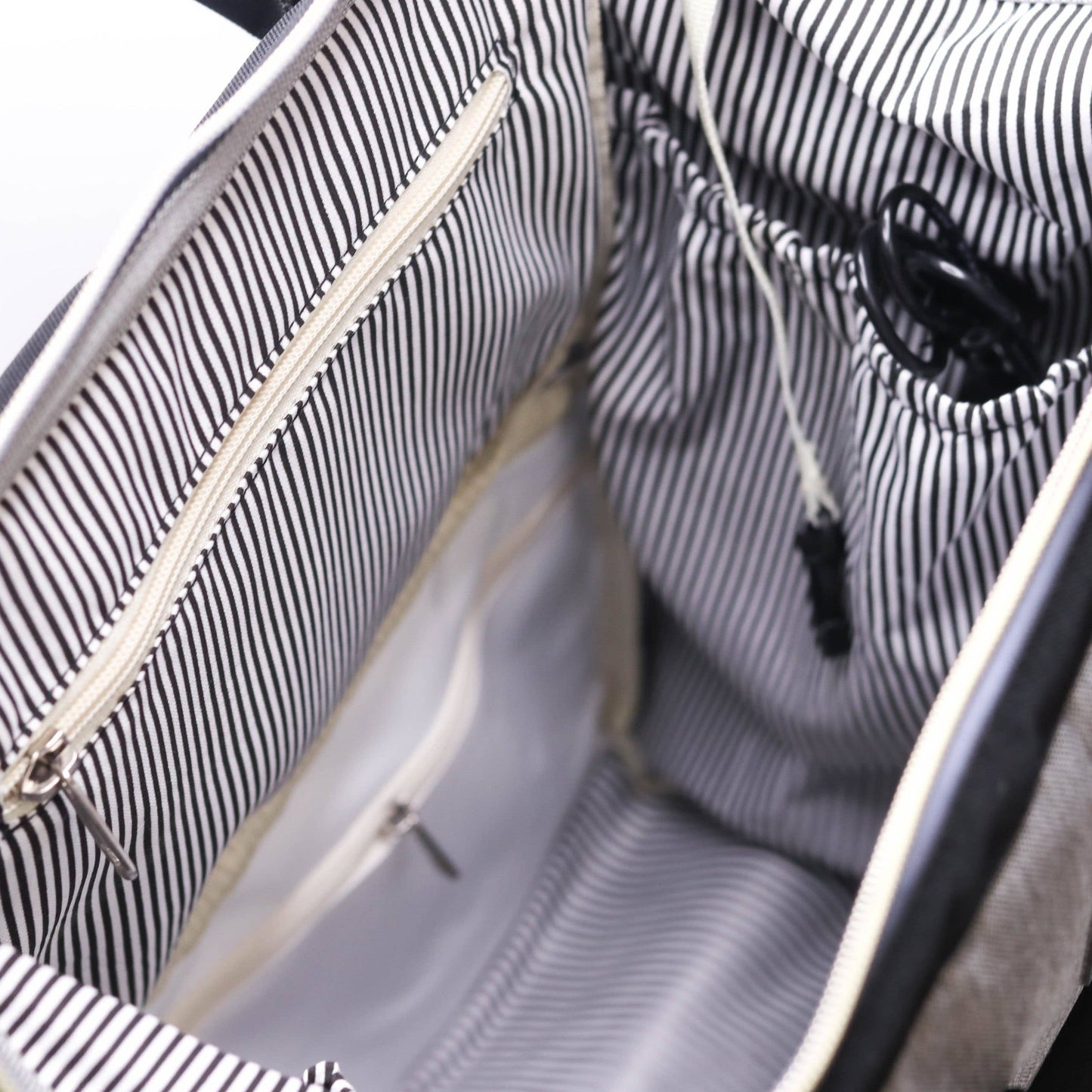 Zebra Babies - Nappy Bag Backpack Black and Grey Essential