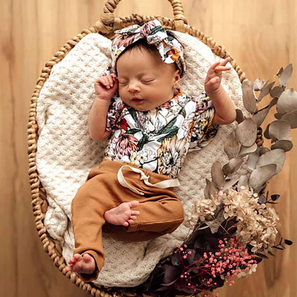 Snuggle Hunny - Australiana Short Sleeve Organic Bodysuit