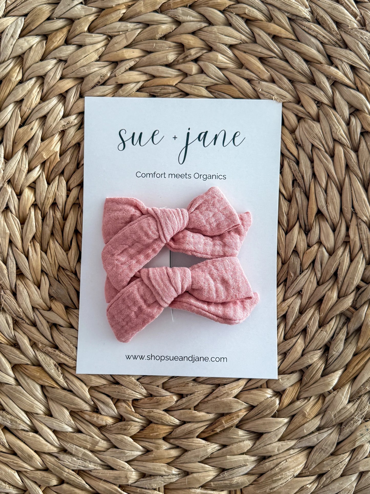 Sue + Jane - Organic Cotton Bows