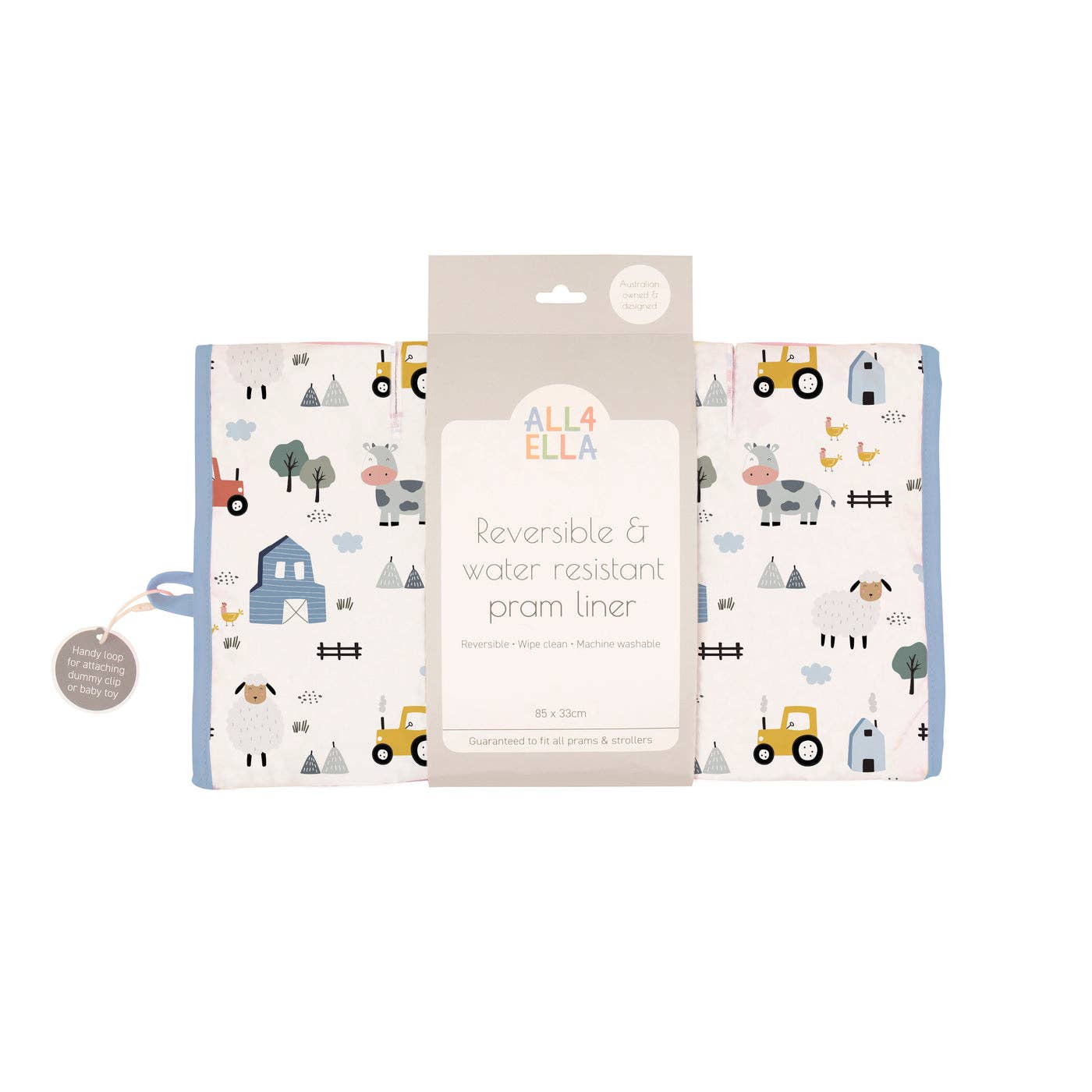All4Ella - Pram Liner - Barnyard