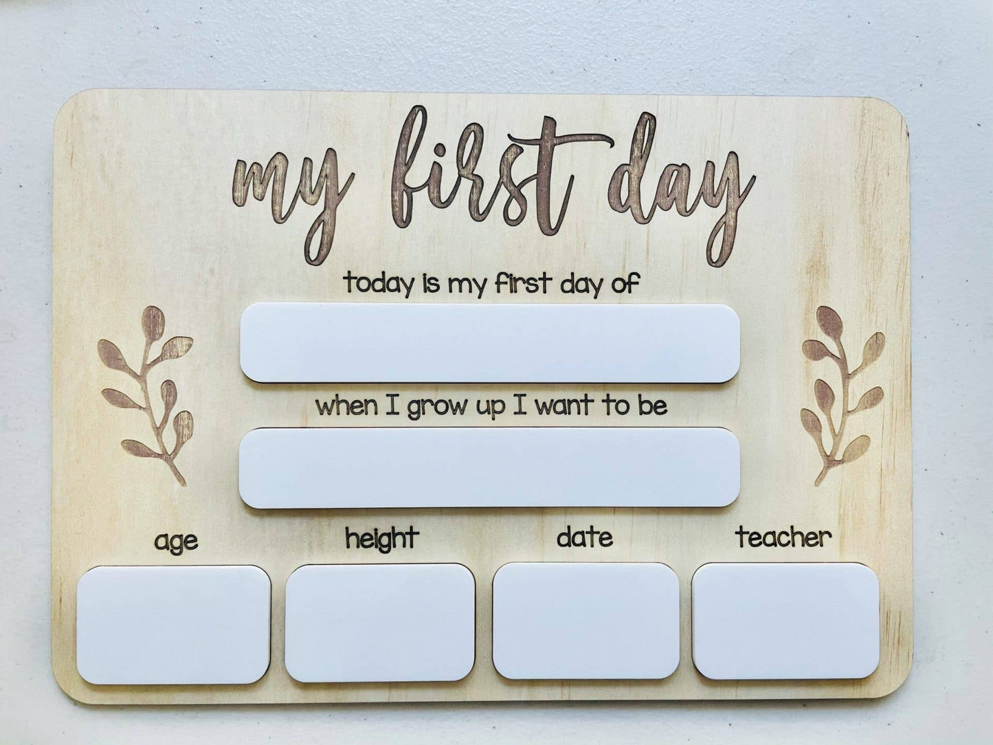Timber Tinkers - First Day of School Board: Whiteboard