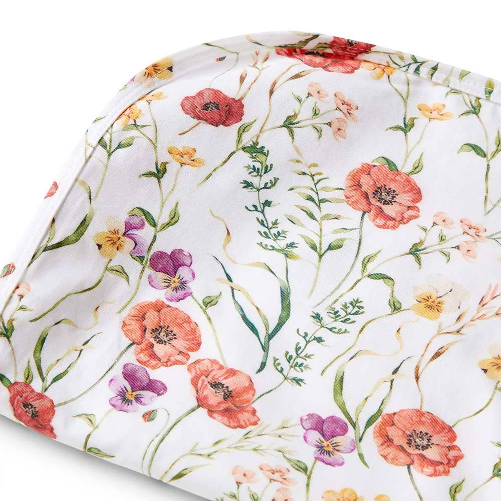 Snuggle Hunny - Meadow Organic Jersey Wrap & Topknot Set