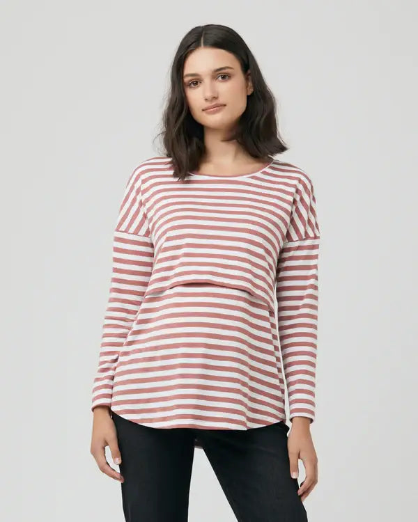 Ripe Maternity - Lionel Long Sleeve Nursing Tee
