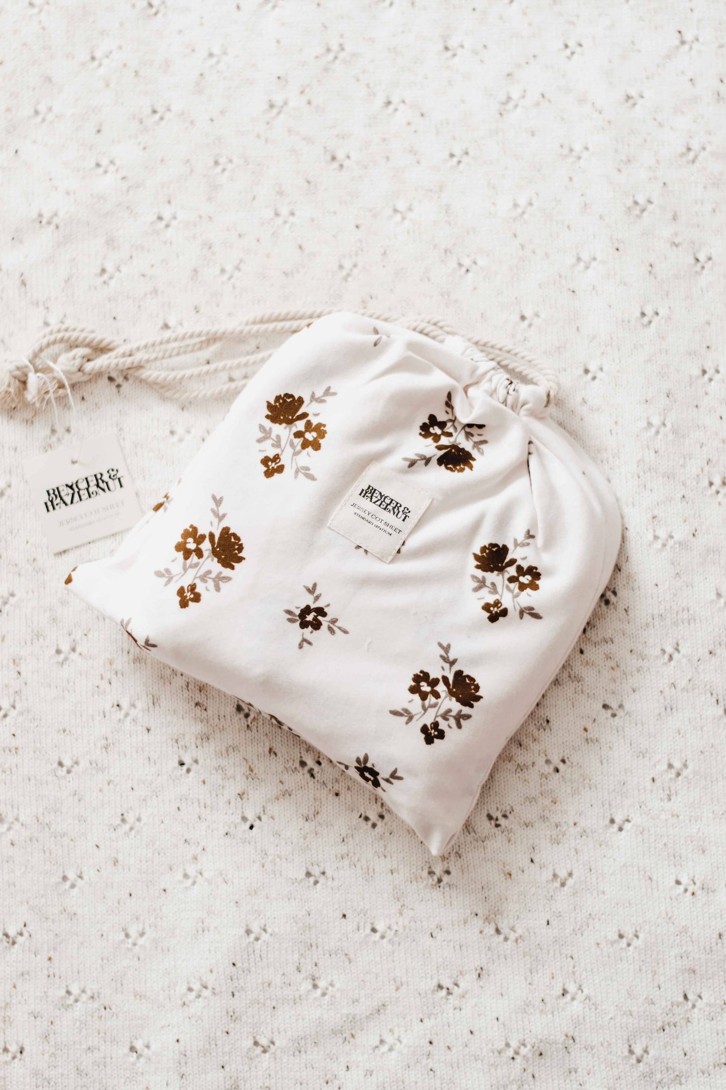 Bencer & Hazelnut - Cot Sheet - Secret Garden