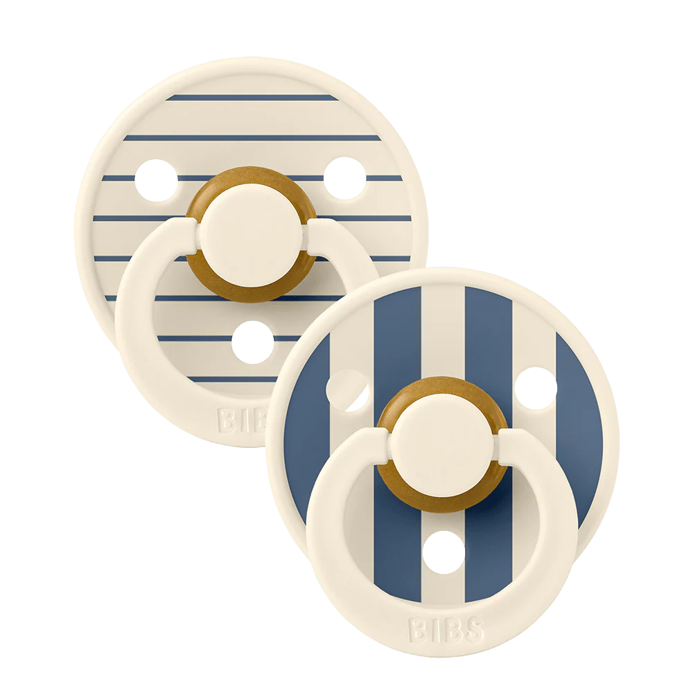 Bibs Dummies - Pin Ivory Steel Blue Mix