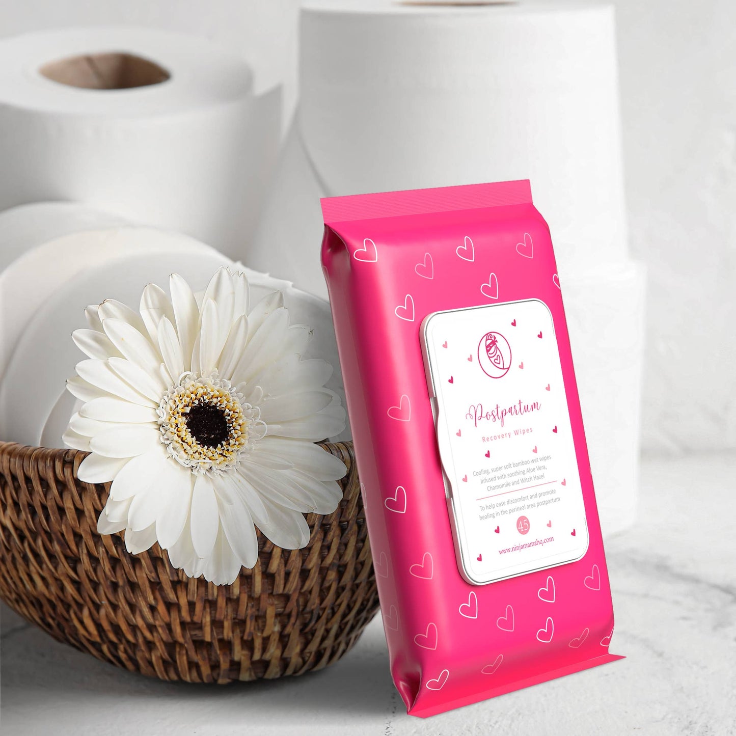 Ninja Mama - Postpartum Perineal Witch Hazel Recovery Wipes/ Pad Liners.