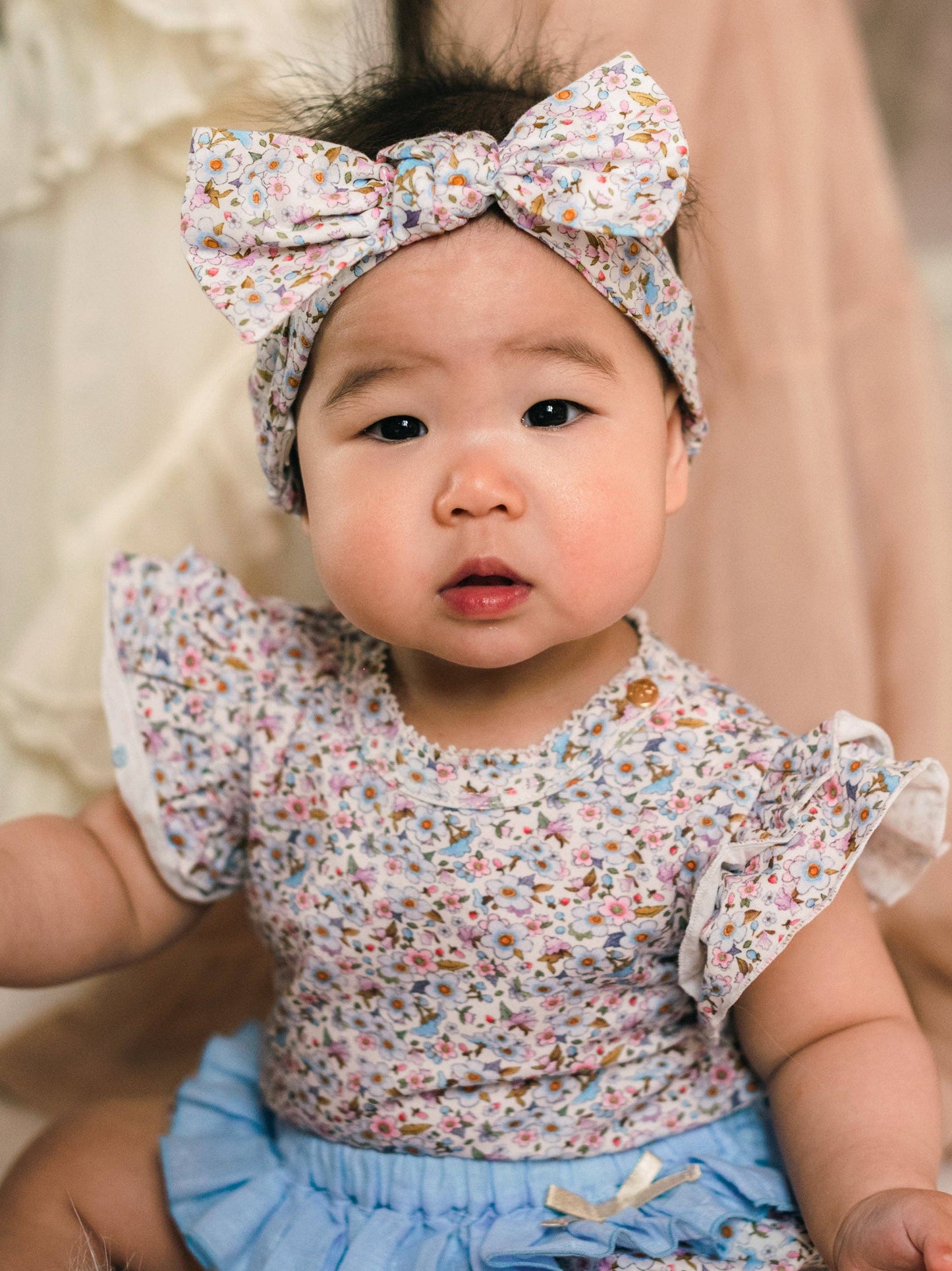Fleur Harris - 'Forget-me-nots' Daydreamer Headband - Snow