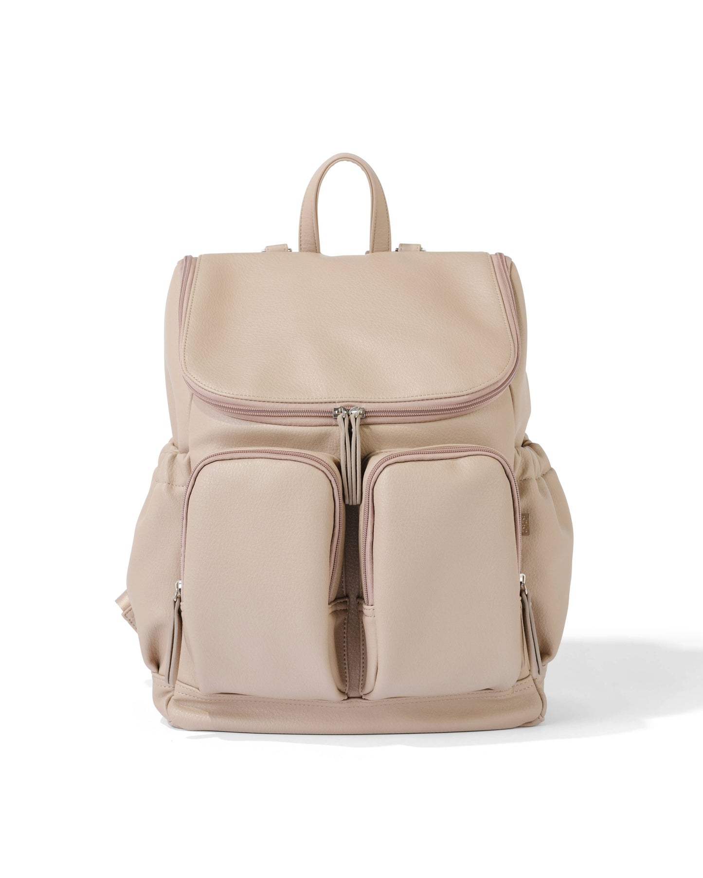 OiOi - Signature Nappy Backpack - Oat Dimple Vegan Leather