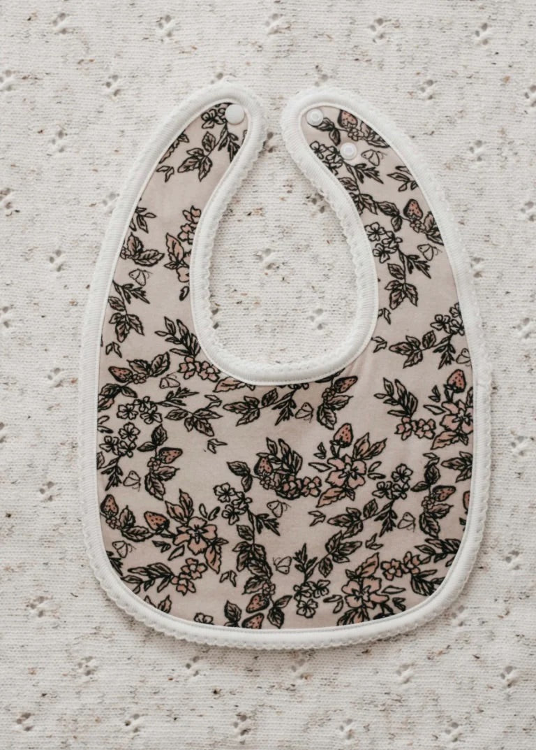 Bencer and Hazelnut Strawberry Fields Bib