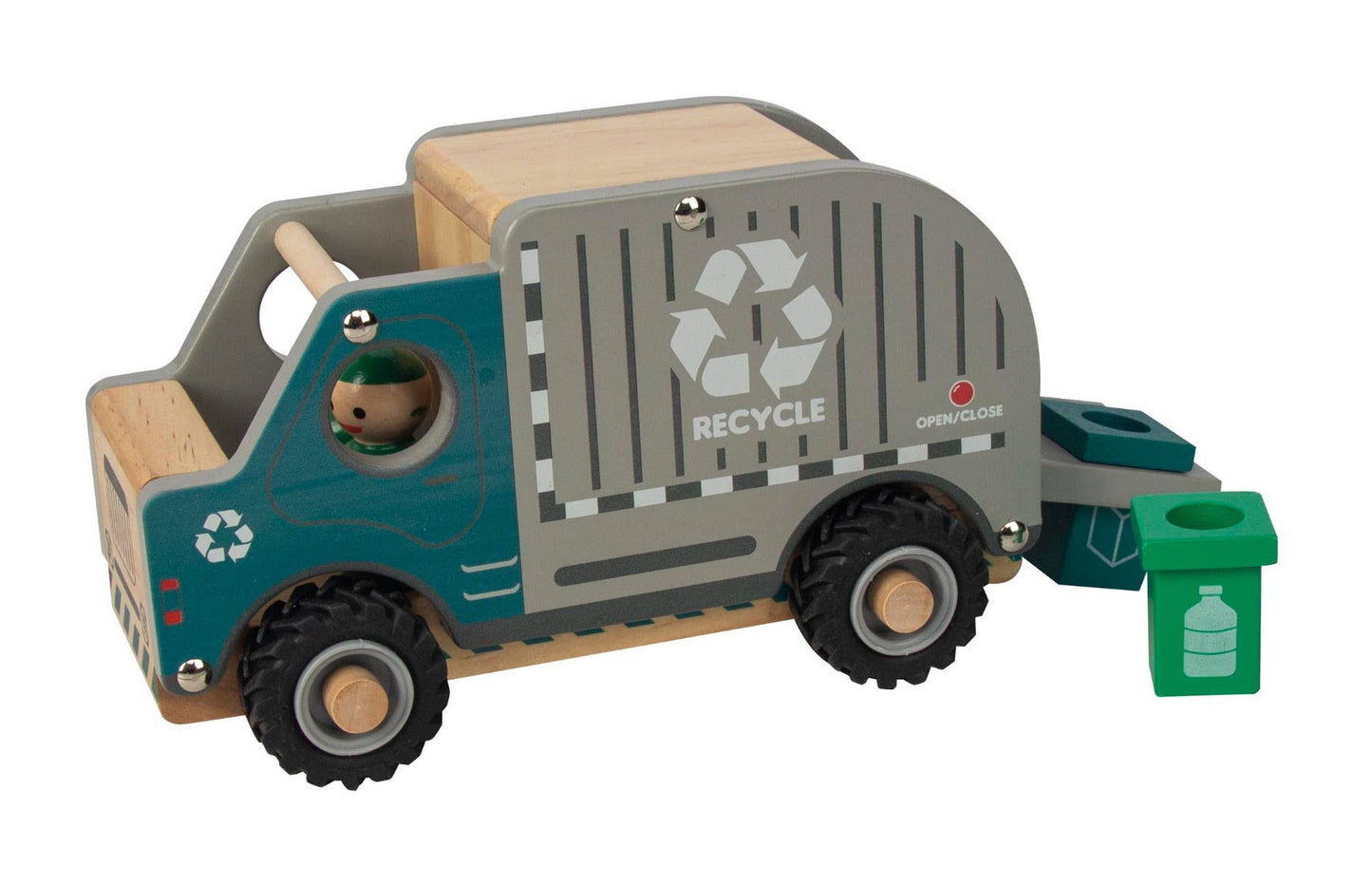 ToysLink - Wooden Recycling Truck