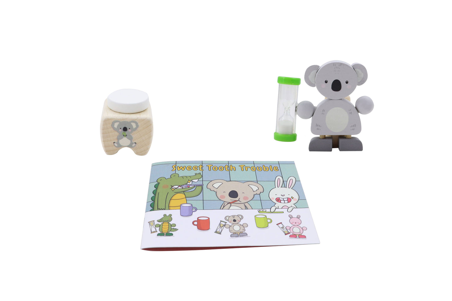 ToysLink - Wooden Happy Teeth Duo with Story Book-Koala