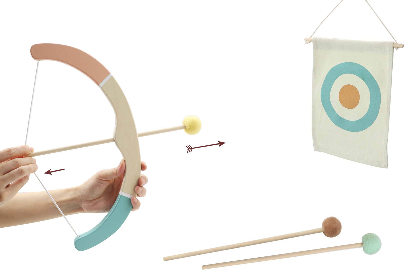 ToysLink - Wooden Bow & Arrow Playset