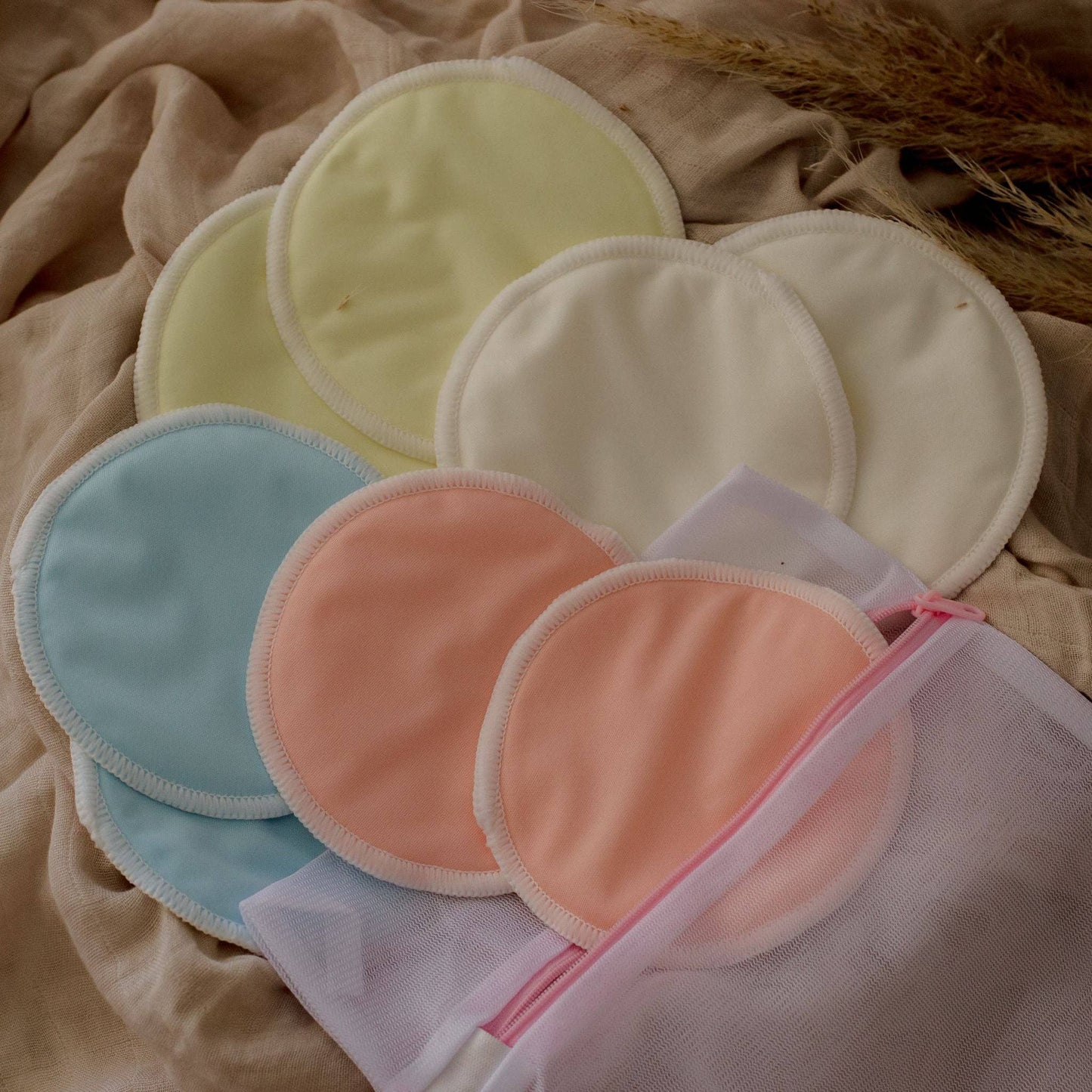 Zoe Sage - Reusable Nursing Breast Pads Organic Bamboo - Mixed Colour Bundle (8pk)