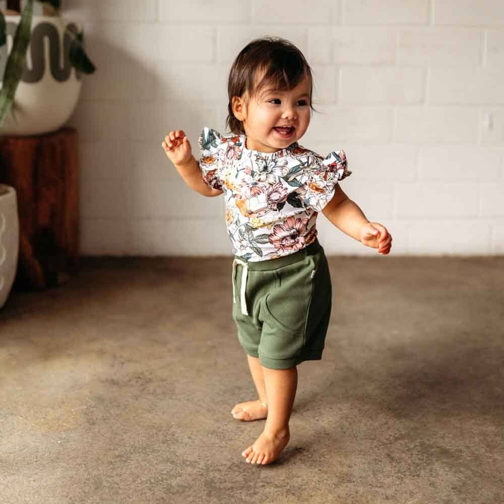 Snuggle Hunny - Australiana Short Sleeve Organic Bodysuit