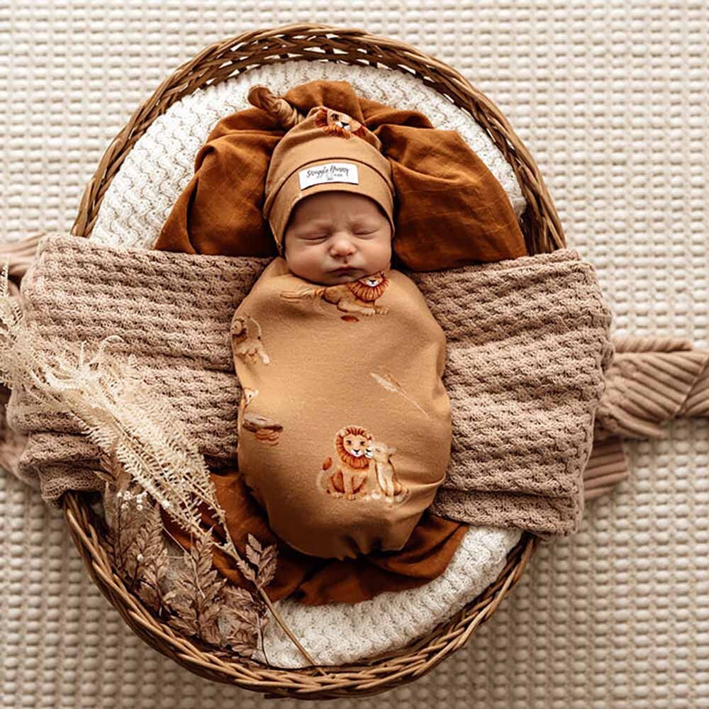 Snuggle Hunny - Roar Snuggle Swaddle & Beanie Set