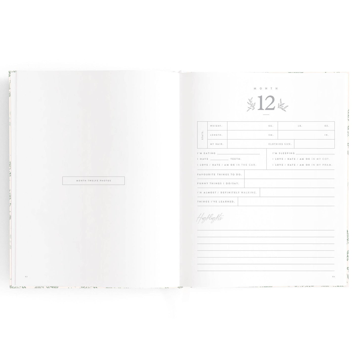 Fox & Fallow - Baby Book Cypress