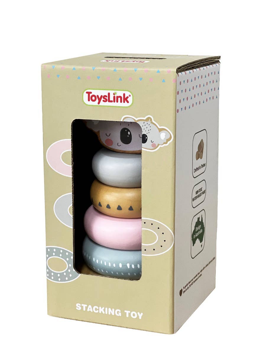 ToysLink - Wooden Koala Stacking Toy