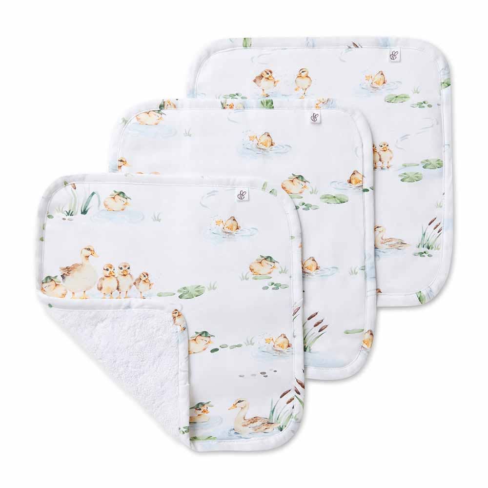 Snuggle Hunny - Duck Pond Organic Wash Cloths - 3 Pack