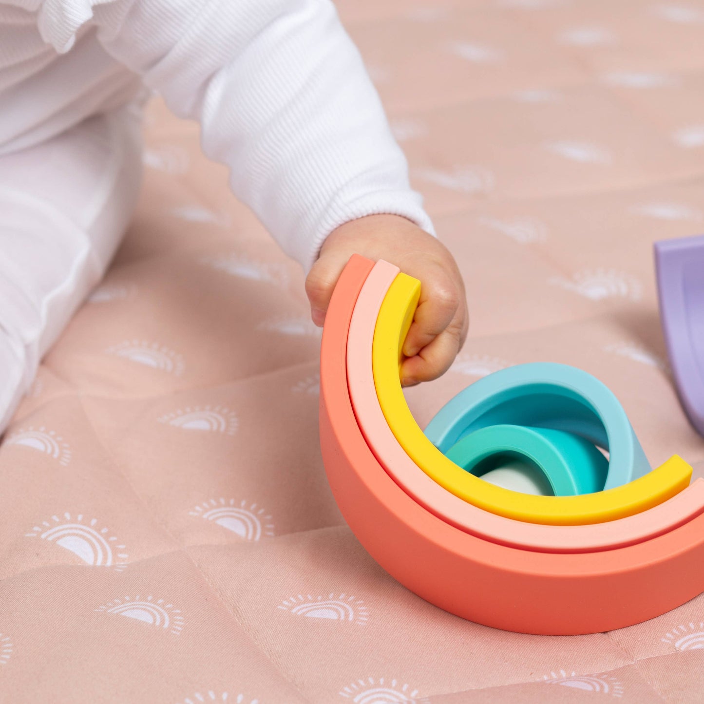 Living Textiles - Silicone Rainbow Puzzle - Sorbet