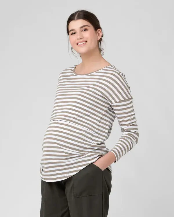 Ripe Maternity - Lionel Long Sleeve Nursing Tee