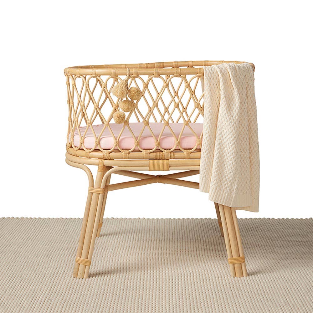 Snuggle Hunny - Baby Pink Organic Bassinet Sheet / Change Pad Cover