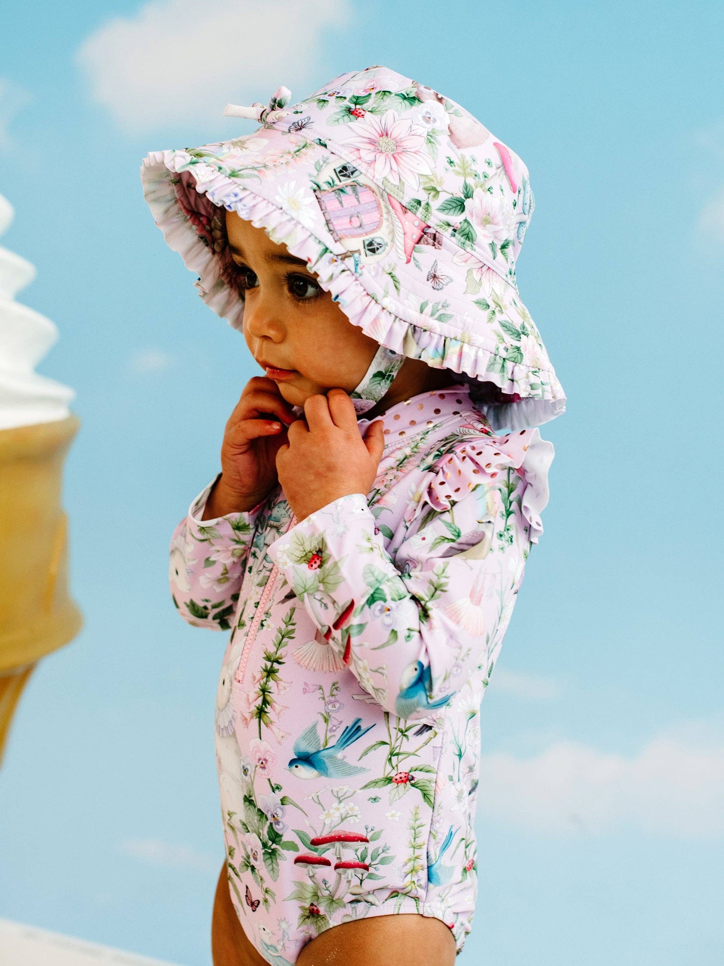 Fleur Harris - 'Fairyland' Swim Hat - Pink Lavender