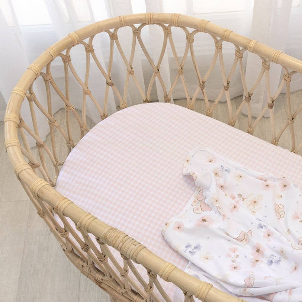 Living Textiles - 2pk Bassinet Fitted Sheets - Butterfly Garden