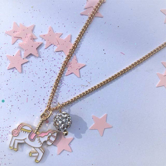 Lauren Hinkley Australia - Unicorn Carousel Necklace (Gold)