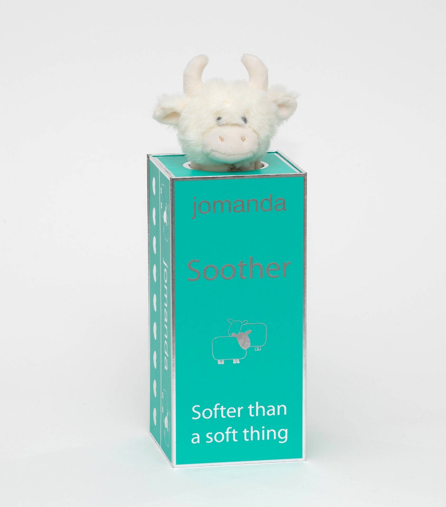 Highland Cow Soft Toy Baby Soother Cream 29CM X 29CM