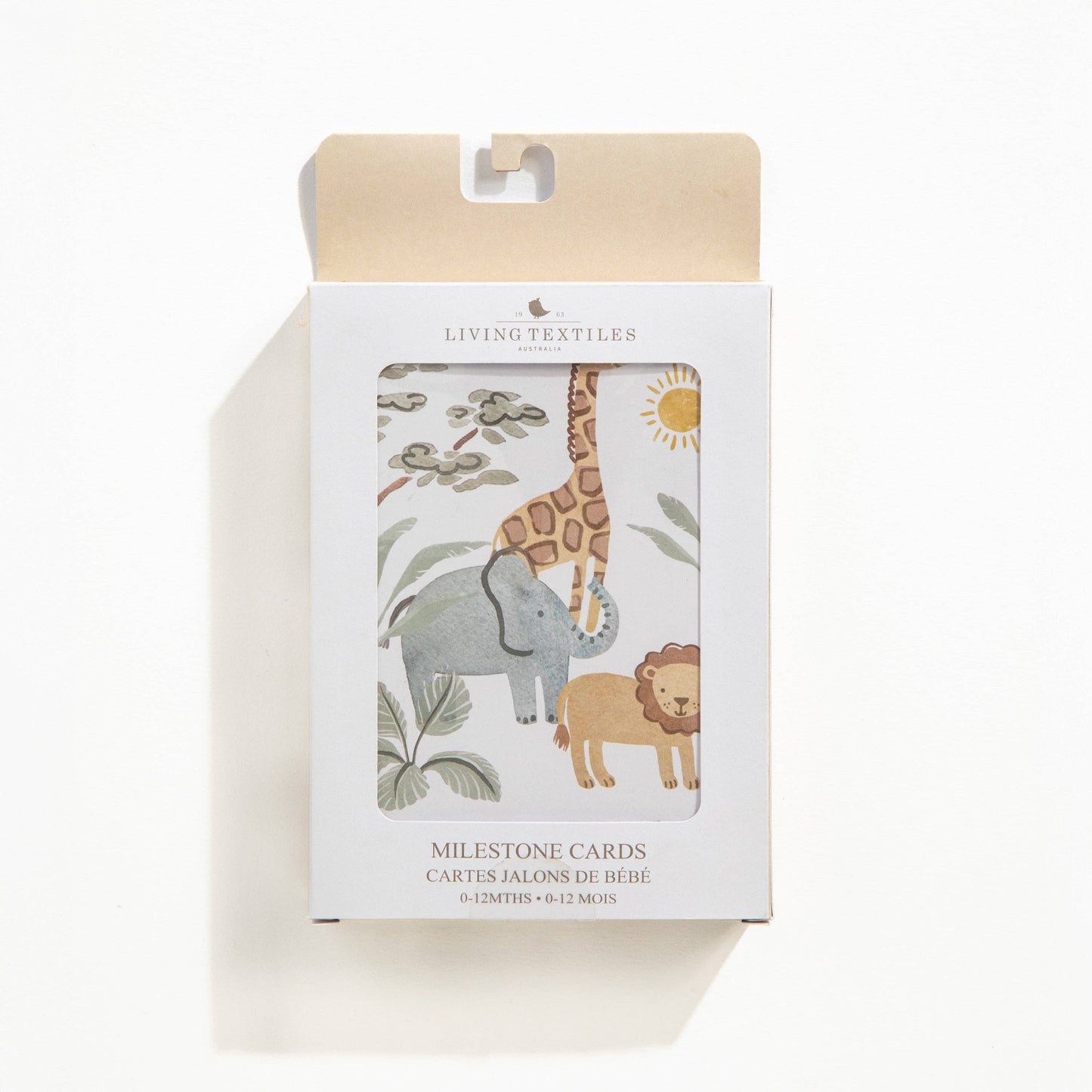 Living Textiles - Milestone Cards - Wild Safari