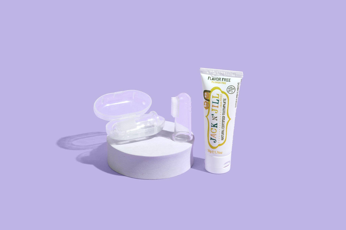 Jack N' Jill Kids - Tooth Buddy Pack - Flavor Free Toothpaste + Silicone Finger