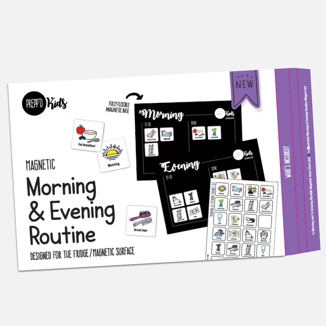 Morning & Evening Routine Chart Set (A4)