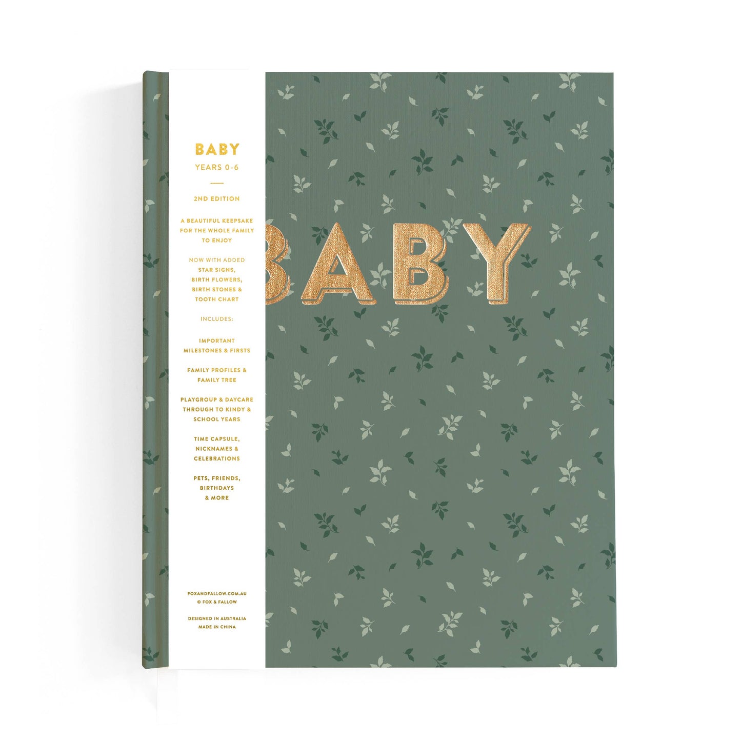 Fox & Fallow - Baby Book Pine Boxed