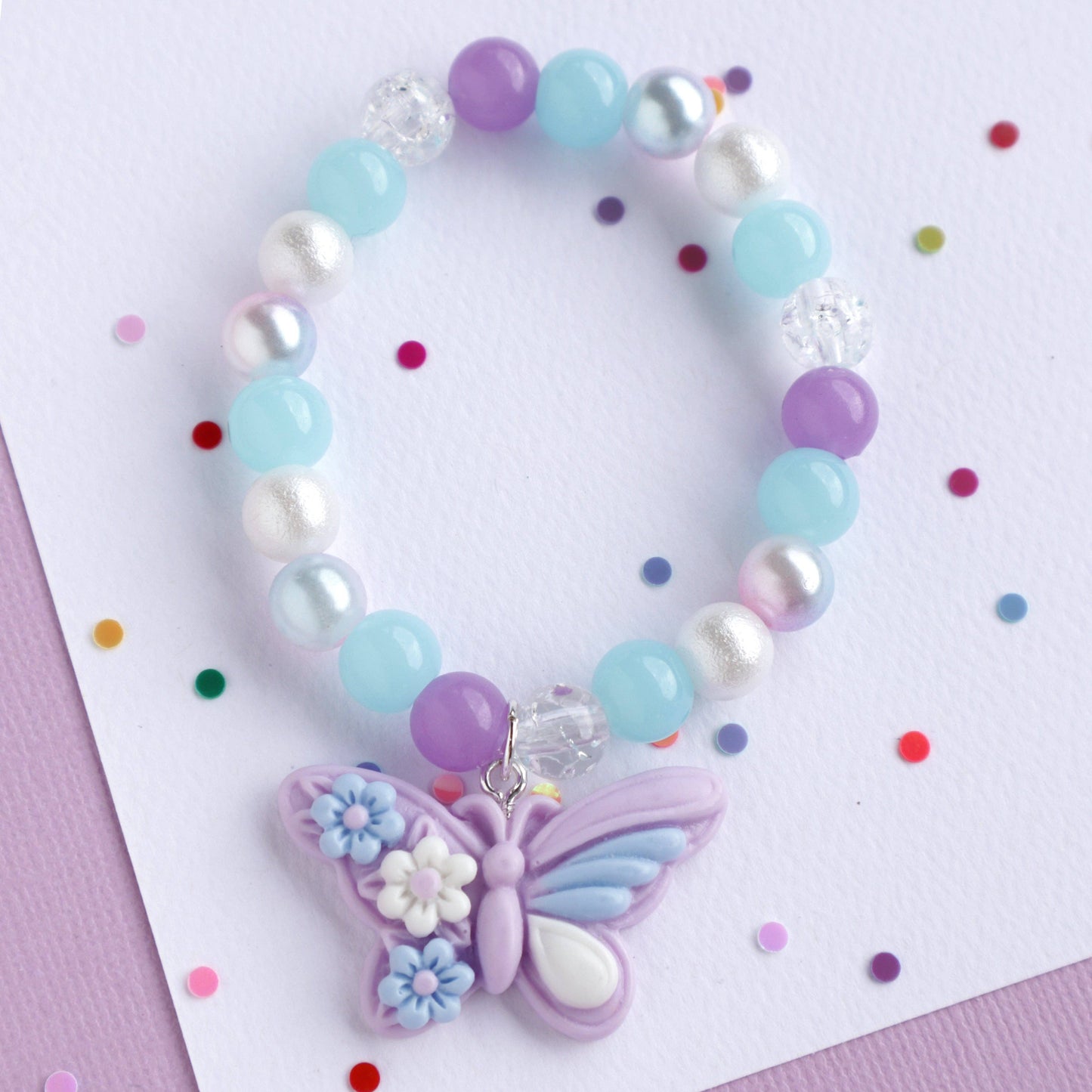 Lauren Hinkley Australia - Lavender Butterfly Elastic Bracelet
