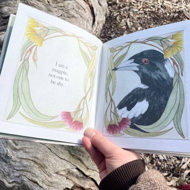 Bridget Farmer Printmaker - I am a Magpie, I am a Currawong - CBCA Shortlist