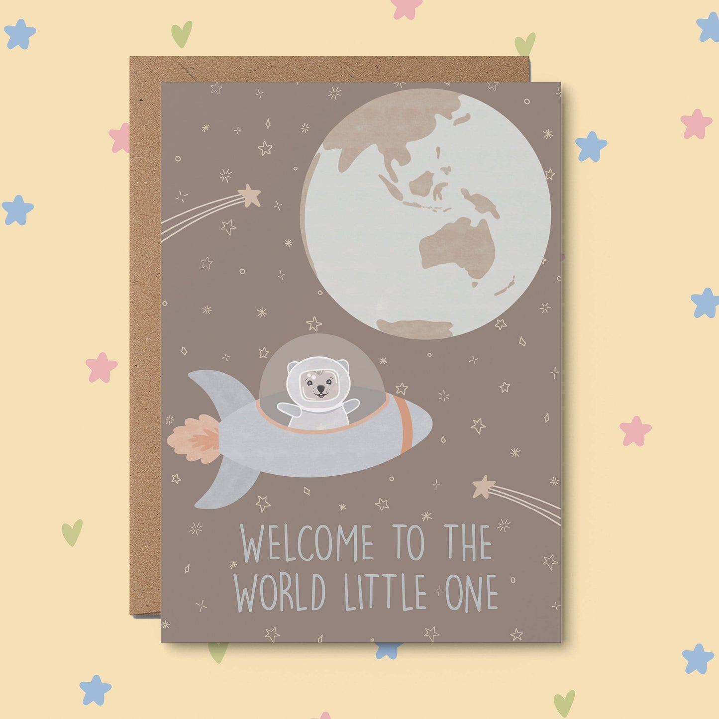 From Rosalie - Welcome To The World Little One, baby shower card, newborn