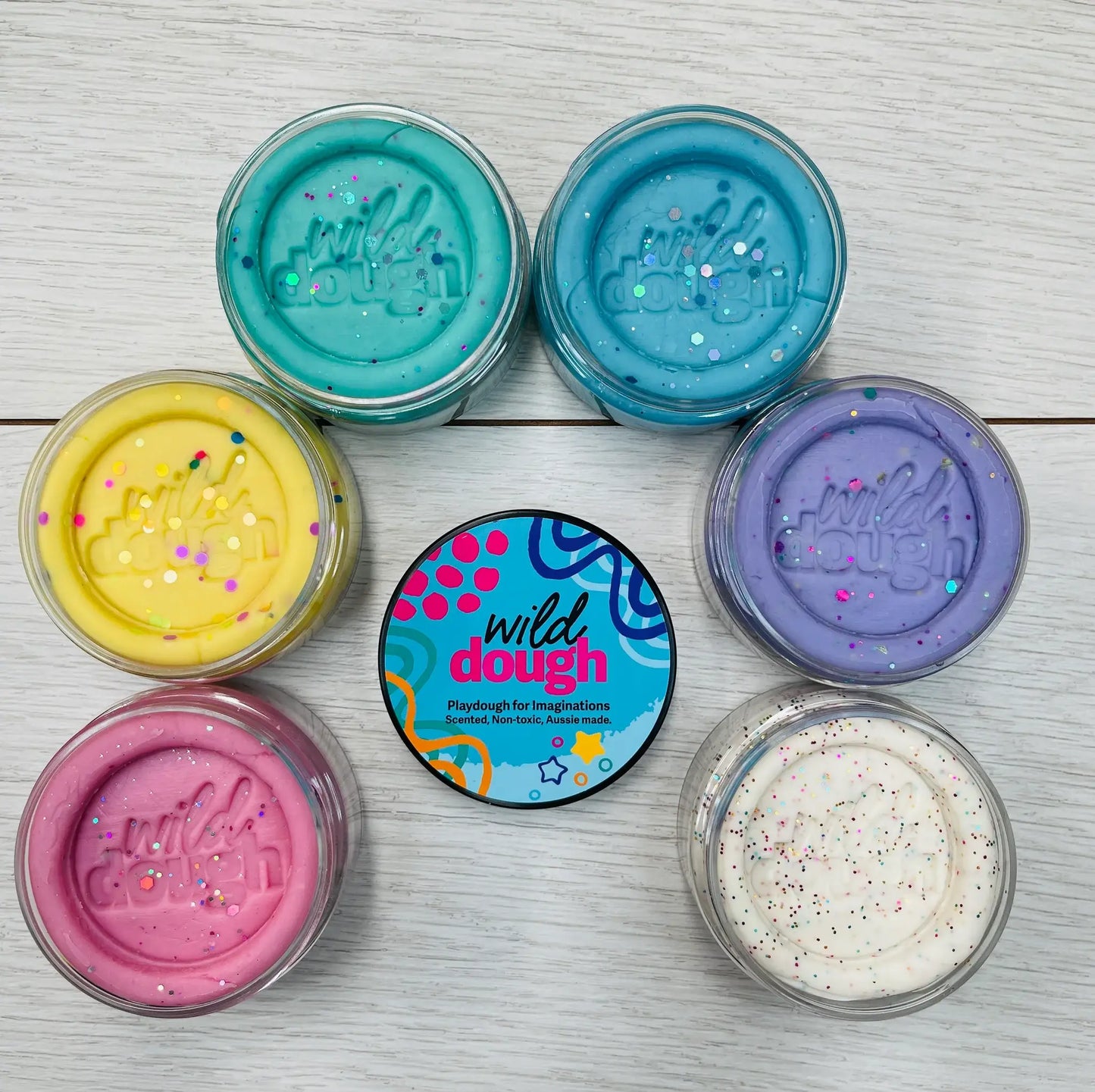 Wild Dough Playdough - Ice Queen Playdough - Glitter (w/s)
