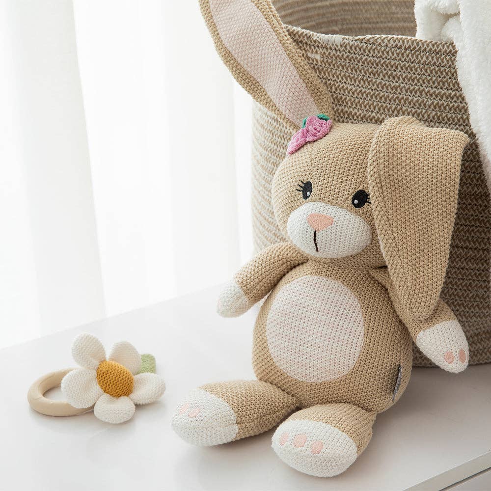 Living Textiles - Daisy Teething Ring Rattle - Whimsical Wonderland