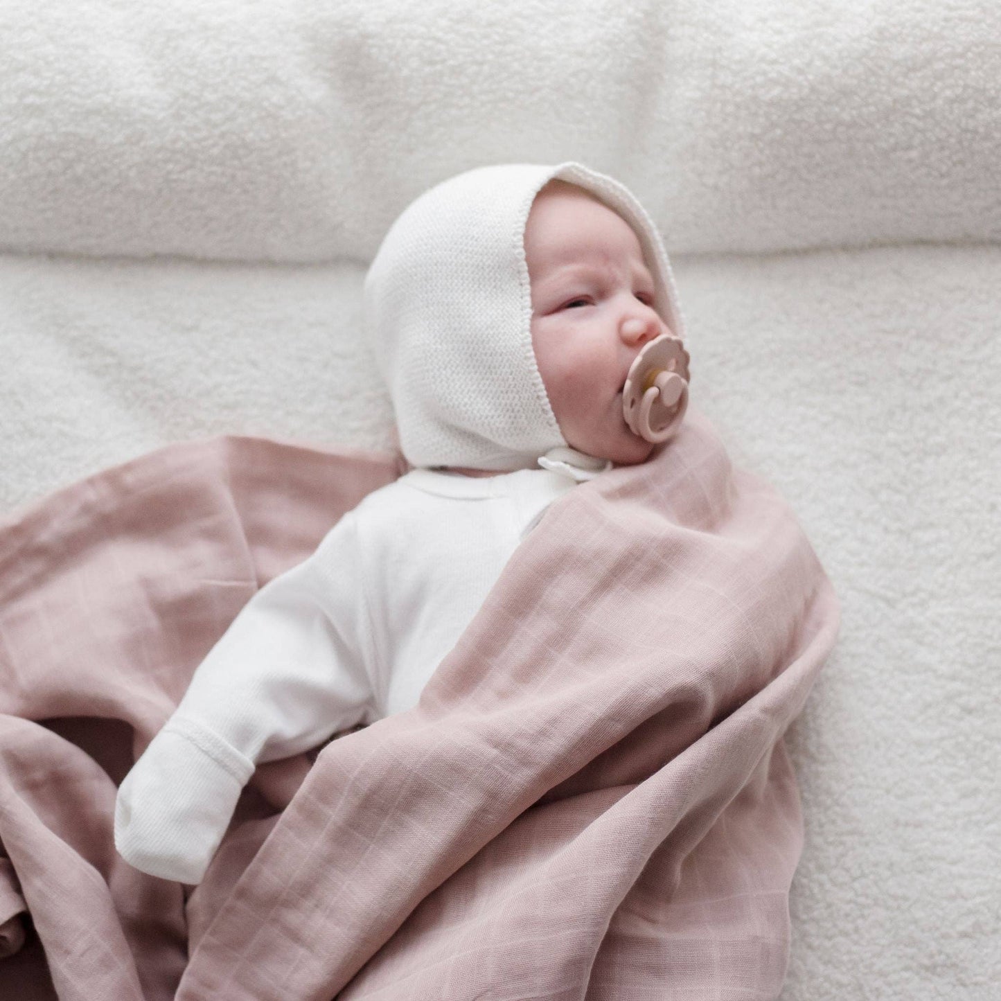 Zoe Sage - Organic Cotton Muslin Swaddle Wrap 120cm | Sunset