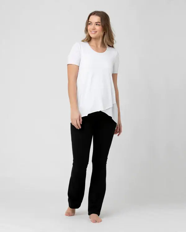 Ripe Maternity - Organic Jersey Flare Pant Black