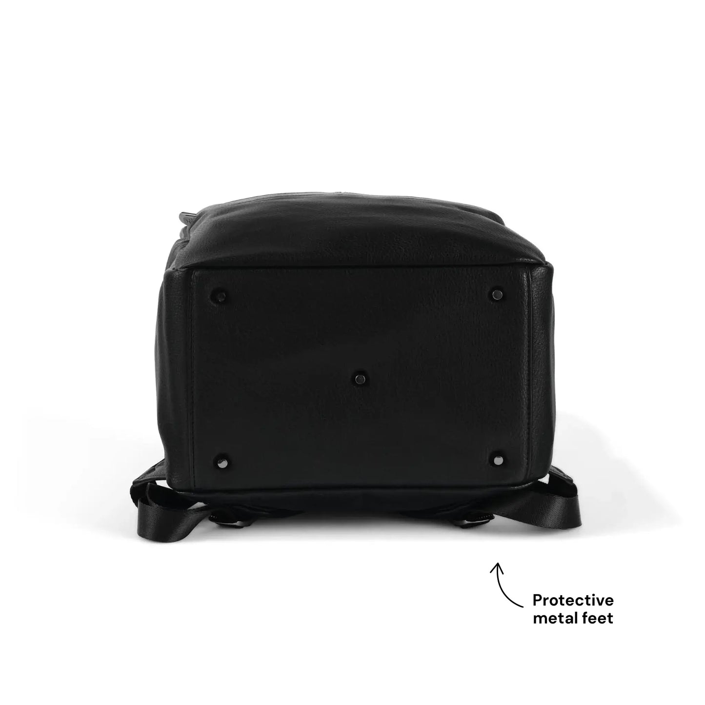 OiOi - Multitasker Nappy Backpack - Black Vegan Leather