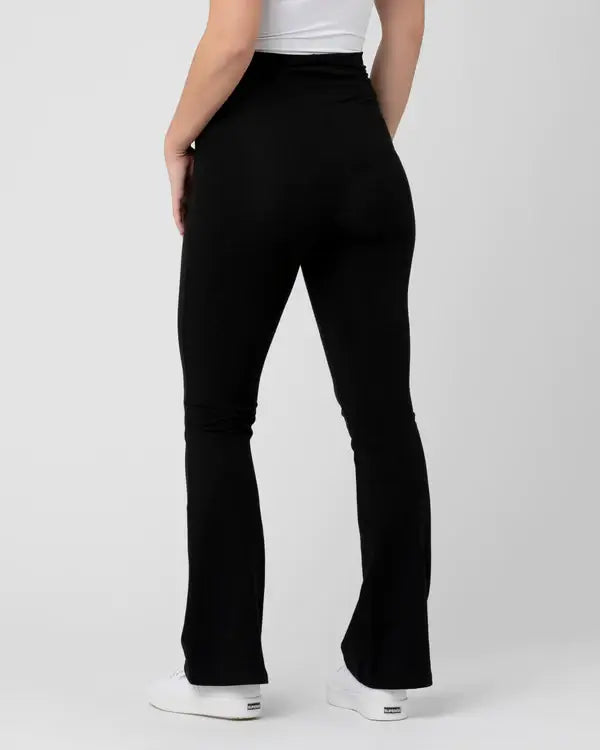 Ripe Maternity - Organic Jersey Flare Pant Black
