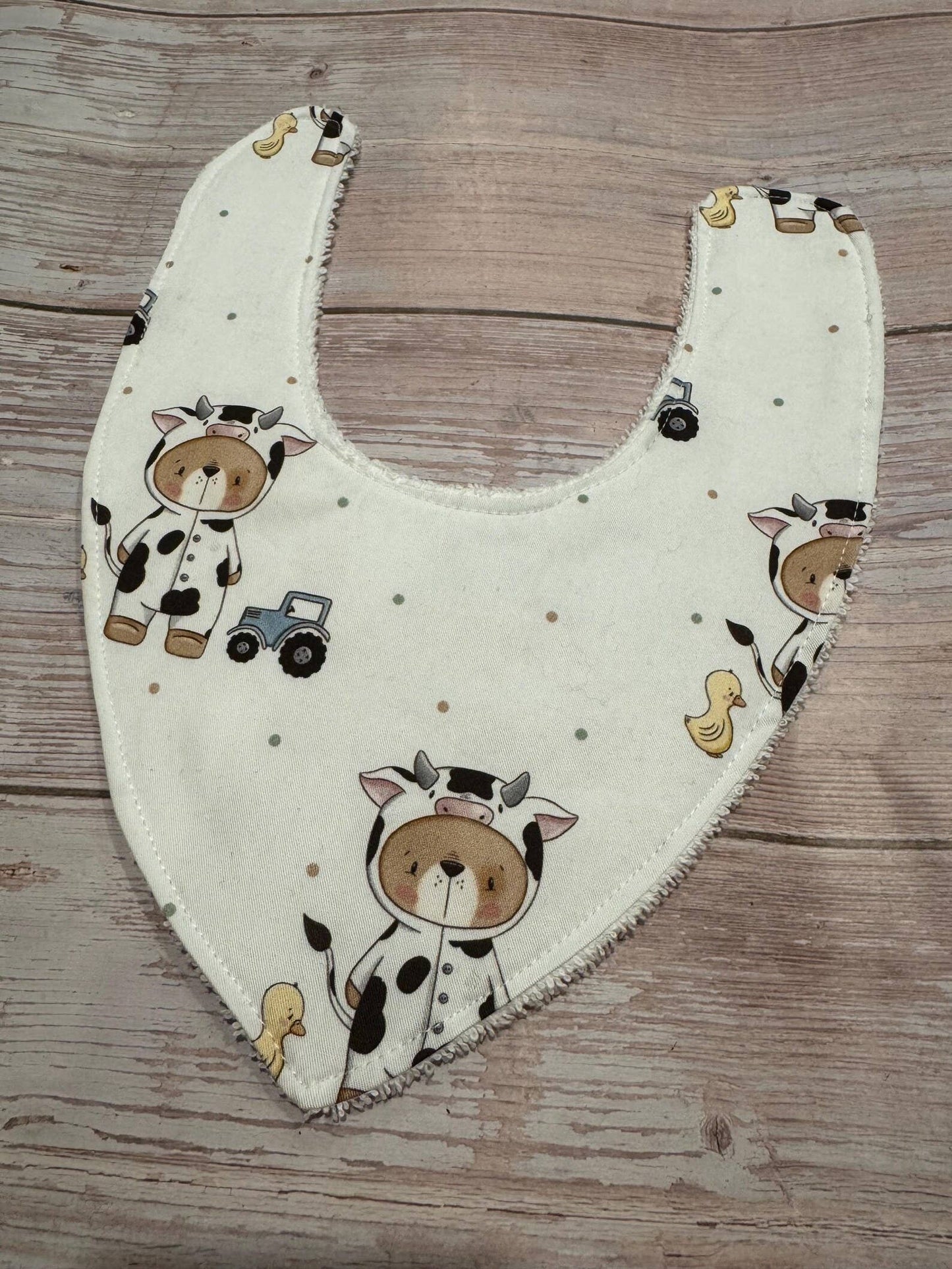 Finished with a Kiss - Baby Bib - Dribble Bib - Bear
