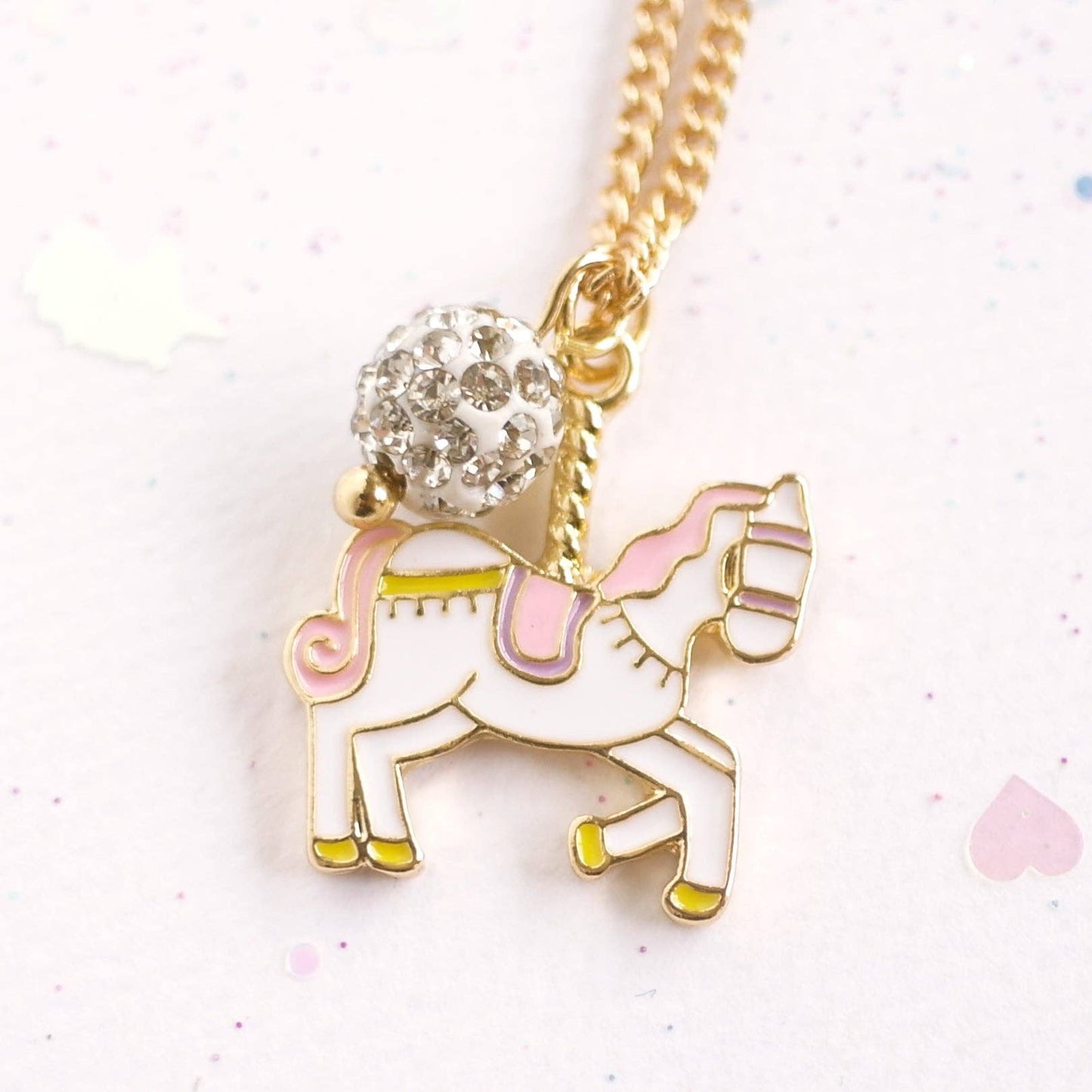 Lauren Hinkley Australia - Unicorn Carousel Necklace (Gold)