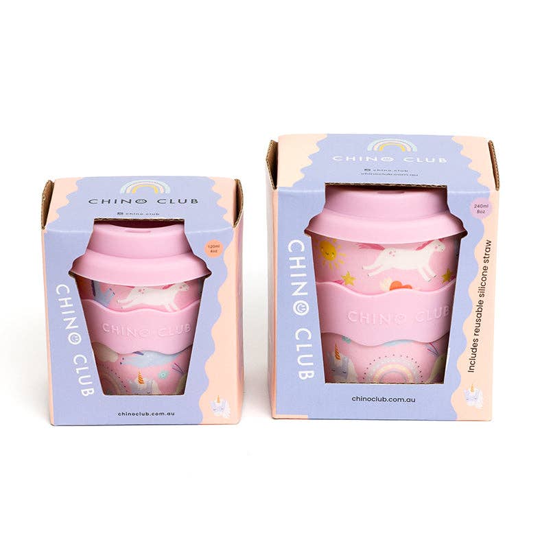 Chino Club - Pink Unicorn Kids Keep Cup 8oz