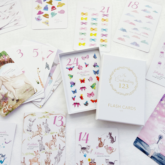 Adored Illustrations - The Enchanting 123 Flash Cards